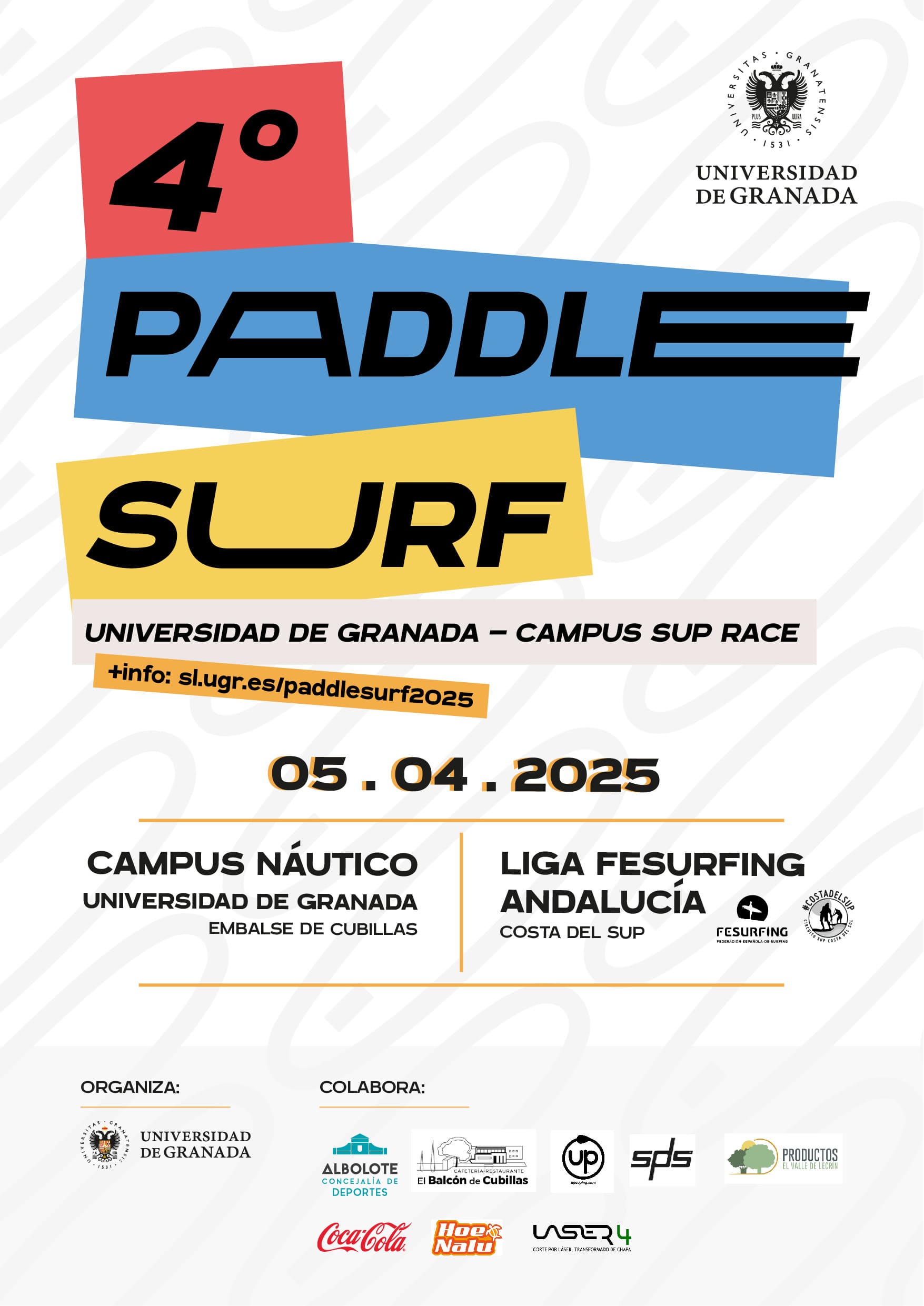 Cartel Paddle Surf UGR 2025