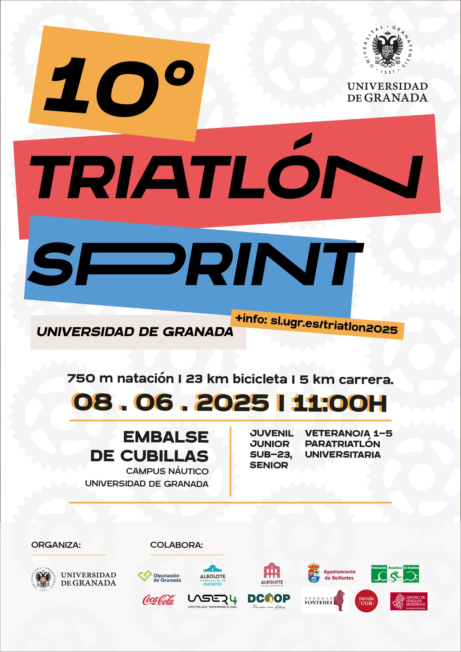 Cartel 10º Triatlón Sprint UGR