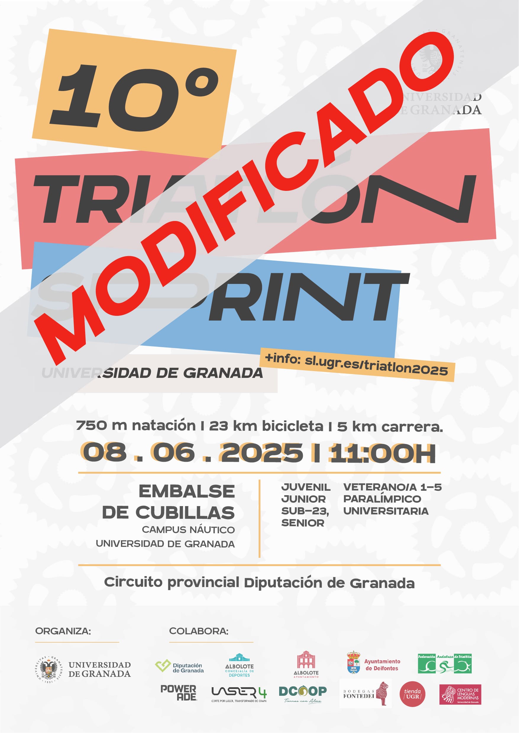 Cartel 10º Triatlón Sprint UGR