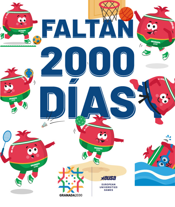 Mascota Viva a falta de 2000 días para los EUSA Games