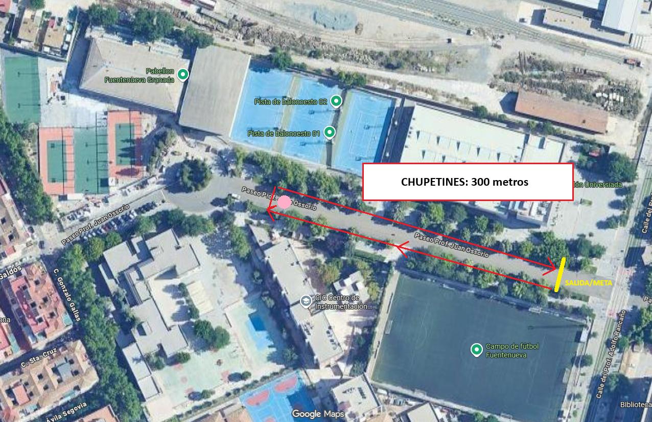 Recorrido de 300 m Chupetín