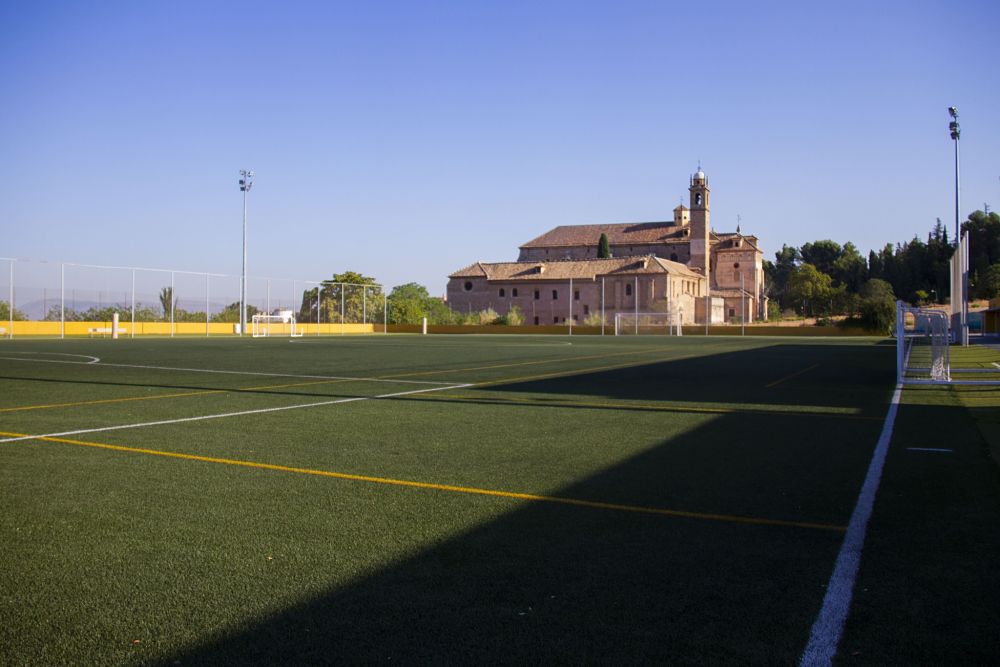Campo de césped artificial de cartuja